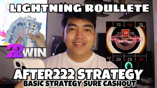 LIGHTNING ROULETTE | AFTER 222 BASIC STRATEGY | SURE INCOME | 22WIN