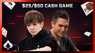 DOUG POLK & MASATO Play $25/50 Live Cash Game
