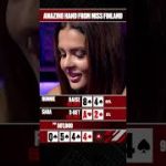 Miss Finland Plays AMAZING Poker Hand Against A PRO 😵‍💫 #SharkCage #Bluff