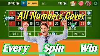 All Numbers Cover | Every Spin Win || Roulette Strategy To Win || Roulette Tricks