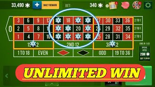 UNLIMITED WIN ROULETTE || Roulette Strategy To Win || Roulette