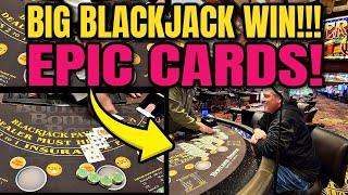 BIG WIN 😱 Unbelievable BLACKJACK Cards!!! 🔥🔥🔥