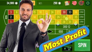 Roulette Most Profit 💯 || Roulette Strategy To Win || Roulette