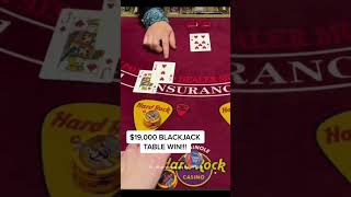 PLAYED Blackjack and DOUBLED DOWN GONE RIGHT: BIG WIN! $7500+ #shorts
