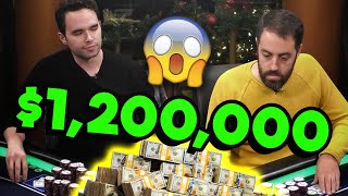 $1,200,000! The BIGGEST Ever Pot On The Hustler Casino Live Poker Show!