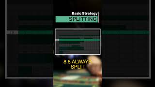 Blackjack Basic Strategy:  SPLIT #blackjack #blackjackstrategy #cardcounting