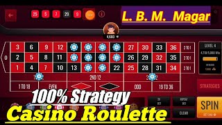 100% Strategy Casino Roulette 🌹|| Roulette Strategy To Win || Roulette Casino
