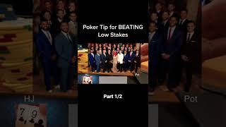 Poker Tip #2 for BEATING Low Stakes | part 1/2 #poker #pokervlog #texasholdem