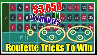 Amazing Strategy, $3,650 In 10 Minutes ♦ ROULETTE TRICKS TO WIN