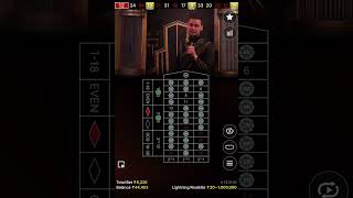 Bigg winning in lightning roulette #casino #roulette #onlinecasino #lightningroulette #daily #shorts