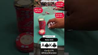 AK o – mad – #pokerbrandon #poker #pokerstrategy  #pokerreels #pokertips #AA  #pokerHands #aces #Kk