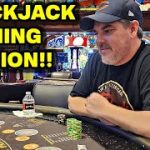 Winning Blackjack Session at the Casino w/ UP TO $200 BETS