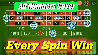 All Numbers Cover 👌 | 💯Every Spin Win | Roulette Strategy To Win | Roulette