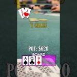 BLOCKER BET TO THE RESCUE! #poker #pokervlog #texasholdem #shorts