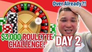 Day 2 Of Playing Roulette With Real Money! (Challenge Over Already?!)