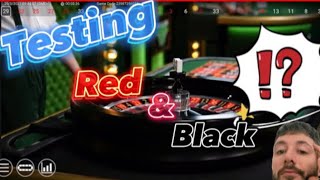 Alternative red & black roulette strategy testing | roulette winning tricks and tips | roulette win