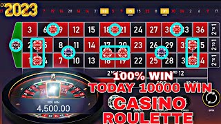 CASINO ROULETTENEW TRICKS TODAY 10000 WIN🔥 LIVE GAME |CASINO ROULETTE STRATEGY| ONLINE EARNING GAME