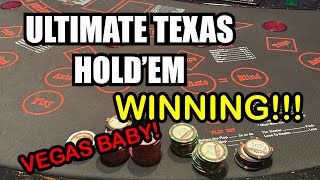 ULTIMATE TEXAS HOLD ‘EM in Las Vegas! We’re back! Nice winning session!!