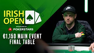 Irish Poker Open: €1K main Event – FINAL TABLE Livestream 🍀 PokerStars