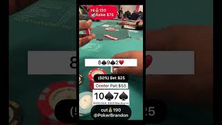 710 s – crazy man – #pokerbrandon #poker #pokerstrategy  #pokerreels #pokertips #AA  #bluff #aces