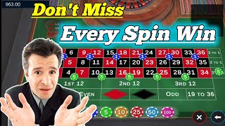 Don’t Miss Every Spin Win 💯 || Roulette Strategy To Win || Roulette Tricks