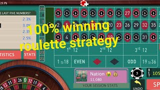 100% Winning Roulette strategy You can not lose