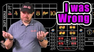 What I Got Wrong about Craps
