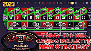 CASINO ROULETTE NEW STRATEGY| TODAY BIG WIN CASINO ROULETTE| ONLINE EARNING BEST GAME| 100% WINNING