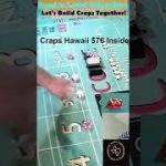 Best strategy stay alive Craps Hawaii $76 #shorts #craps  #howtoplaycraps #crapsstrategy #colorup