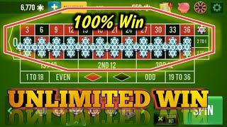 100% Win 🤔 Unlimited Win Roulette Tricks 🌹|| Roulette Strategy To Win || Roulette Tricks