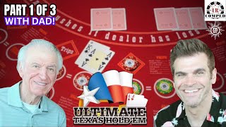 🔴ULTIMATE TEXAS HOLD EM WITH DAD! 1 OF 3! 💥WATCH ALL 3 FOR AWESOME HAND!