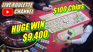 🔴LIVE ROULETTE |🚨 HUGE WIN 💲9.400 In Casino Las Vegas 🎰  Saturday Session Exclusive ✅ 2023-04-15