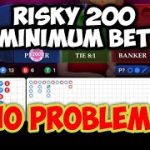 BACCARAT STRATEGY|VERY RISKY BETTING WITH 200 MINIMUM BET😱 | EASY 1K PROFIT💵💸