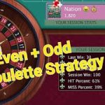 Even + Odd x 2 Roulette Strategy to win low bank roll