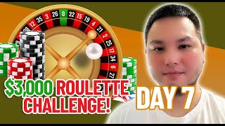 $3,000 Roulette Challenge: I Used A Great Modified Strategy! (Day 7)