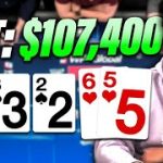 Flopping the NUTS in a $100K+ POT! | Rampage Poker Vlog
