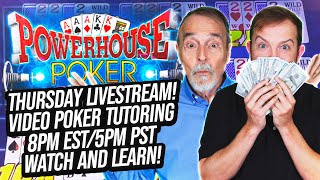 🔴 Ultimate X Video Poker Training! Learn To Play With The Jackpot Gents!