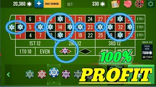 100% Profitable Strategy 👌 || Roulette Strategy To Win || Roulette Tricks