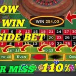 HOW TO WIN OUTSIDE BET 🤔 || Never Miss 110% Win Strategy  || Roulette Strategy To Win || Roulette