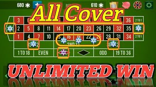 Roulette All Cover Unlimited Win 🌹|| Roulette Strategy To Win || Roulette Tricks