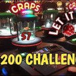 Live Bubble Craps from Century Casino – $200 CHALLENGE! 57!!