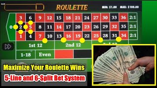 Maximize Your Roulette Wins With The 5 Lines And 6 Split Bet System ♣