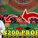 $200 Profit Just Minutes 🌹👌 || Roulette Strategy To Win || Roulette Tricks