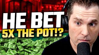 Facing a 5x Overbet ALL-IN at $10-$20 NL