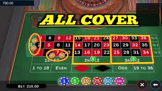 All Cover Roulette  || Roulette Strategy To Win || Roulette Casino