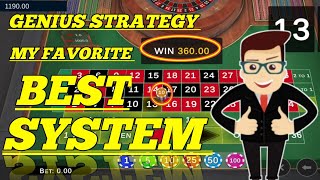 Genius Strategy My Favorite Best System 🌹🌹 || Roulette Strategy To Win || Roulette Tricks