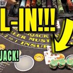 Blackjack 😵‍💫 CrAzY All-IN Hand!!! Great Session!