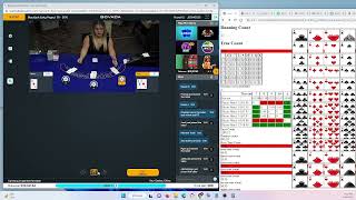 Day 1: $20,000 challenge Live Dealer Online Blackjack Artificial Intelligence Card Counting Action