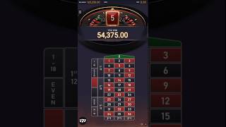 CASINO ROULETTE STRATEGY 54,375 WIN BETTING CASINO ROULETTE GAME NEW CASINO ROULETTE  2023 big win