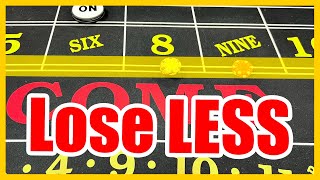 A Craps Strategy to Lose Less and Play All Day